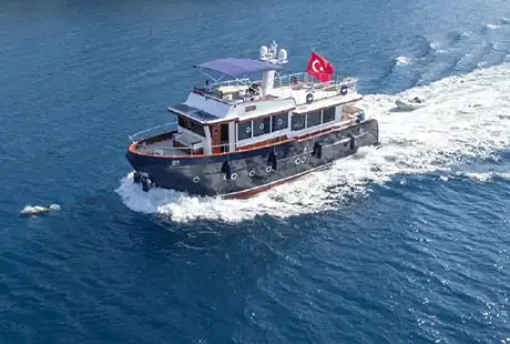 daphne 11 20 meters trawler for rent turkey 