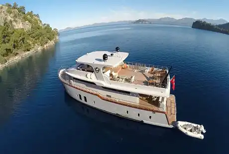 simay f trawler yacht fethiye harbor 