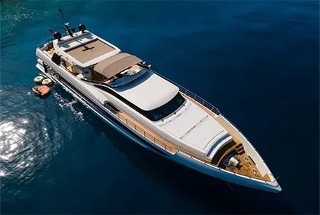 archsea yacht a motore veduta dal top 