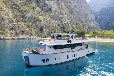 simay s trawler yacht exterior port side view 
