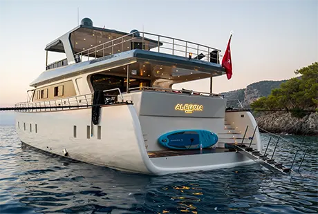 trawler alegria back side view 