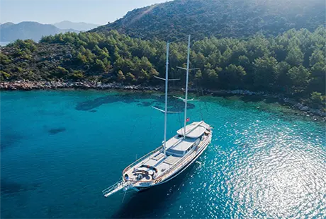 vista mare barca di lusso con partenza marmaris 