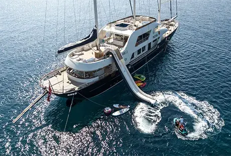 caicco ultra lusso meira sport acquatici a bordo 