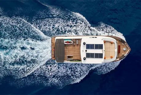 trawler yacht simay s veduta dal alto 