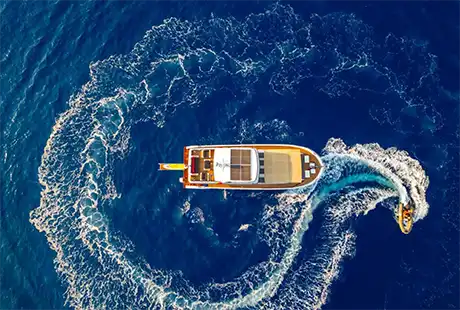 kaan bey trawler con tender 