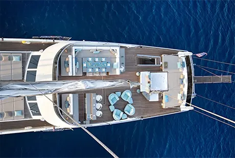 mermaid veduta del flybridge dal top 