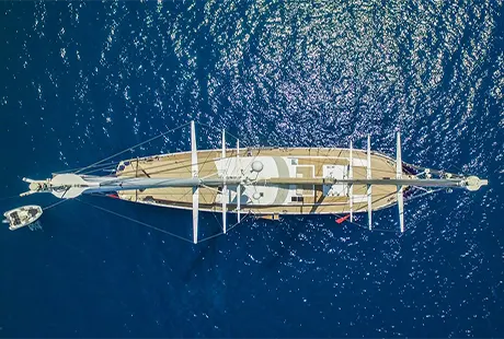 ubi bene yacht di lusso veduta dal top 